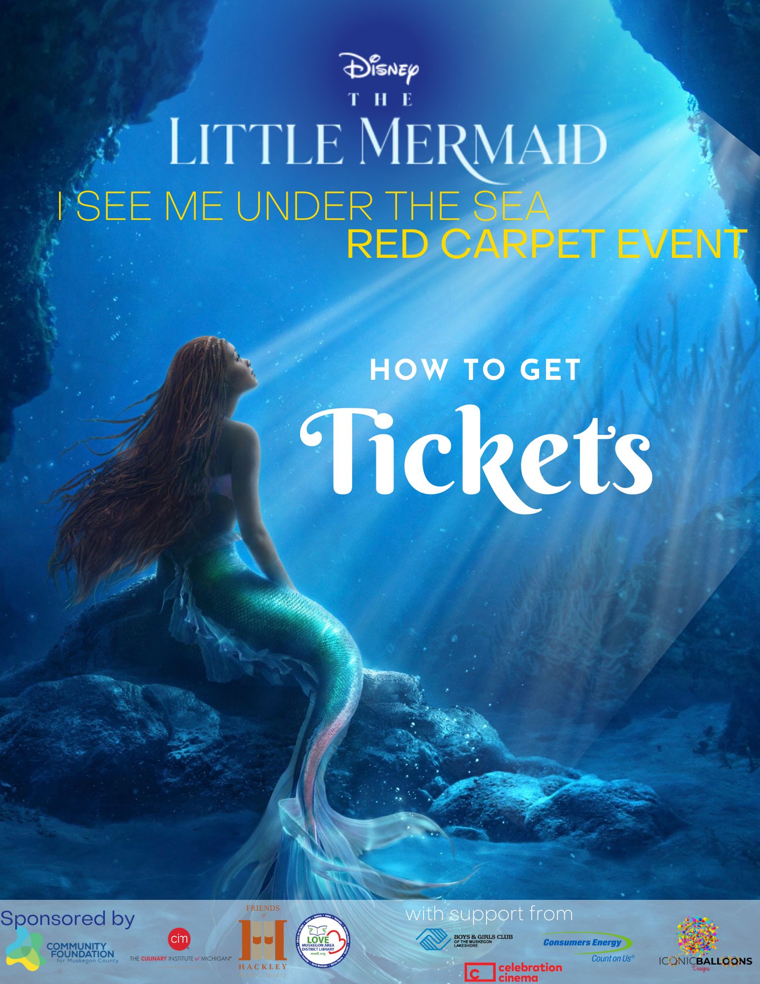 little mermaid ticket poster